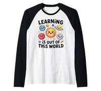 Teacher Space Science Learning Is out of World Maglia con Maniche Raglan