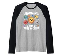 Teacher Space Science Learning Is out of World Maglia con Maniche Raglan