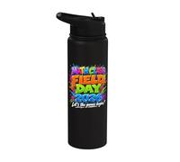 Teacher Student Field Day Let The Games Begin Math Field Day Stainless Steel Insulated Water Bottle