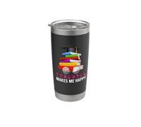 Teacher Teaching Happy Teach Funny School Teachers Bicchiere termico in acciaio inox doppia parete