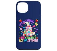 Teacher Unicorn Mom Teaching Is Greatest Act Of Optimism Custodia per iPhone 13