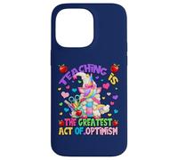 Teacher Unicorn Mom Teaching Is Greatest Act Of Optimism Custodia per iPhone 14 Pro Max