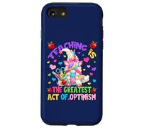 Teacher Unicorn Mom Teaching Is Greatest Act Of Optimism Custodia per iPhone SE (2020) / 7/8