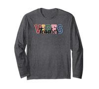 Teacher Vibes - Fun Classroom & Educator Style Tees And Mugs Maglia a Manica