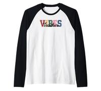 Teacher Vibes - Fun Classroom & Educator Style Tees And Mugs Maglia con Maniche Raglan