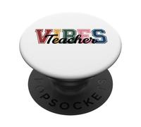 Teacher Vibes - Fun Classroom & Educator Style Tees and Mugs PopSockets PopGrip Adesivo