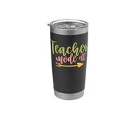 Teacher Wode Off Teach Vintage School Teachers Bicchiere termico in acciaio inox doppia parete