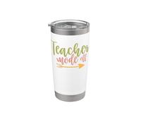 Teacher Wode Off Teach Vintage School Teachers Bicchiere termico in acciaio inox doppia parete