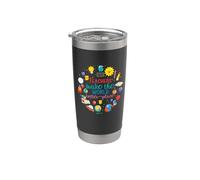 Teachers Make The World Better Place Funny School Teacher Bicchiere termico in acciaio inox doppia parete