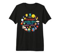 Teachers Make The World Better Place Funny School Teacher Maglietta Premium