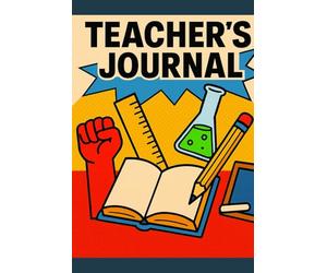 Teacher's Notebook - Pop Art Science - 6x9 - 120 Lined Dotted Pages