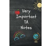 Teaching Assistant present Important TA Notes Notebook Gift A5 Lined Journal School Notes Pad Diary Classroom Lists: TA Present from Pupil End of Term ... Drawings Primary School Pre-School Nursery