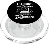 Teaching From A Distance | Proud Virtual Teacher Quote PopSockets PopGrip per MagSafe