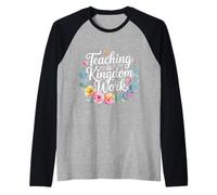 Teaching Is Kingdom Work Faith Sunday School - Maglia con Maniche Raglan