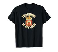 Teaching Is My Jam Divertente Insegnante Pun Design Maglietta