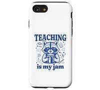 Teaching Is My Jam Divertente Raccoon Scuola Insegnante Grafica Custodia per iPhone SE (2020) / 7/8