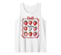 Teaching Is My Jam Strawberry Teacher Team Crew Fun Canotta