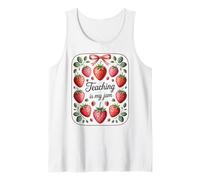 Teaching Is My Jam Strawberry Teacher Team Crew Fun Canotta