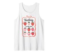 Teaching Is My Jam Strawberry Teacher Team Crew Fun Canotta