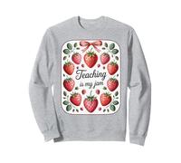 Teaching Is My Jam Strawberry Teacher Team Crew Fun Felpa