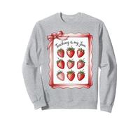 Teaching Is My Jam Strawberry Teacher Team Crew Fun Felpa