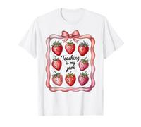 Teaching Is My Jam Strawberry Teacher Team Crew Fun Maglietta