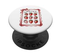 Teaching Is My Jam Strawberry Teacher Team Crew Fun PopSockets PopGrip Adesivo