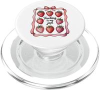 Teaching Is My Jam Strawberry Teacher Team Crew Fun PopSockets PopGrip per MagSafe