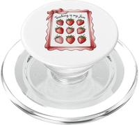 Teaching Is My Jam Strawberry Teacher Team Crew Fun PopSockets PopGrip per MagSafe