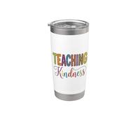 Teaching Kindness Teacher Cute School Bicchiere termico in acciaio inox doppia parete