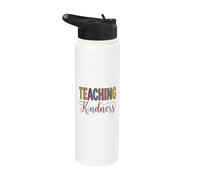 Teaching Kindness Teacher Cute School Stainless Steel Insulated Water Bottle