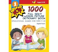 Teaching Reader 1000 Full Sight Words Picture Dictionary Book Englis (Tascabile)