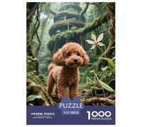 Teacup PoodleJigsaw Puzzles for Adults 1000 Piece Age 12+ for Adults Edugattoional Game Challenge Toy Beautiful Decoration for Women Gifts for Man38x26cm/1000pcs