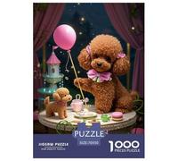 Teacup PoodleJigsaw Puzzles for Adults 1000pcs Age 12+ for Adults Edugattoional Game Challenge Toy Beautiful Decoration for Aduits Kids70x50cm/1000pcs