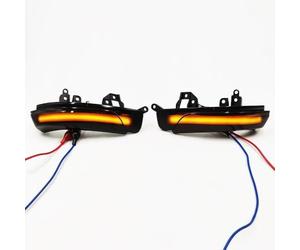 TEAKEA Frecce dinamiche specchietto retrovisore Per Toyota Per Crown Per Reiz Per Vios Per Prius Specchietto Retrovisore Che Scorre La Modifica Dello Specchio Degli Indicatori Di Direzione