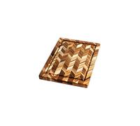 TEAKHAUS Tagliere a spina di pesce 36x25cm in legno di teak marrone