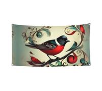 Teal Birds nota musicale stampa eventi interni esterni riutilizzabile facile da appendere festivo festa banner decorazione vacanza