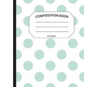 Teal Dots College Ruled Small Composition Notebook