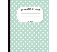 Teal Dots College Ruled Small Composition Notebook