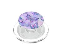 Teal Pink Butterfly Light Purple Lavender Cell Phone Button PopSockets PopGrip per MagSafe