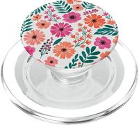 Teal Rosa Floreale Acquerello Fiore Botanico PopSockets PopGrip per MagSafe