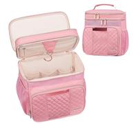 Tealari Toiletry Bag for Women,Portable Shower Caddy for College Dorm,Hanging Toiletry Bag for Travel Gym Camping,College Travel Cruise Ship Essentials Shower Bag (Pink)