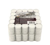 TEALIGHT CANDELE BIANCHE NON PROFUMATE 200 PEZZI CERA PER DECORAZIONE E USO INTE