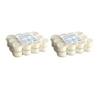Tealight con cup trasparente Ø 3,9 cm h. 2,7 cm 24 pezzi - 6,5 ore (Confezione da 2)