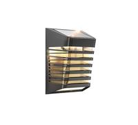 Tealight Luce Solare Led Esterno, IP54 Impermeabile Applique da Parete Esterno, 2 Modalità Lampade Solari da Esterni Bianco Caldo, Decorazioni Esterne Luce per Giardino, Recinto, Muro (1 Pezzi)