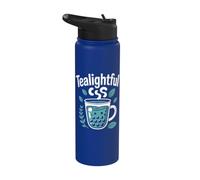 Tealightful Bubble Tea lascia il divertimento Stainless Steel Insulated Water Bottle
