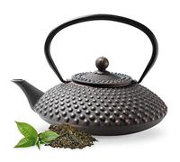 Tealøv TEIERA in GHISA Smaltata 1,25 LITRO | Teiera Ghisa con Infusore in Acciaio Inox | Design Originale | per Preparare Ottimo Te | Bollitore in Stile Giapponese | Collezione: Kambin, Rame