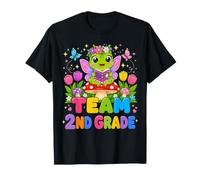 Team 2nd Grade Frog Back To School Second Grader Maglietta