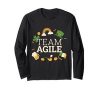 Team Agile Scrum Master per il giorno di San Patrizio Maglia a Manica