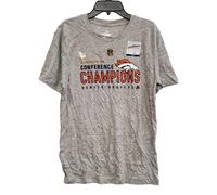 Team Apparel Maglietta Ufficiale Denver Broncos Super Bowl 50, Grigia, Grande